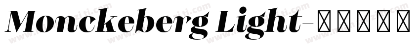 Monckeberg Light字体转换